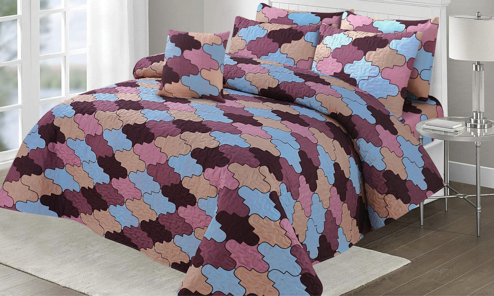 Luxury 7-Piece Bedspread Set