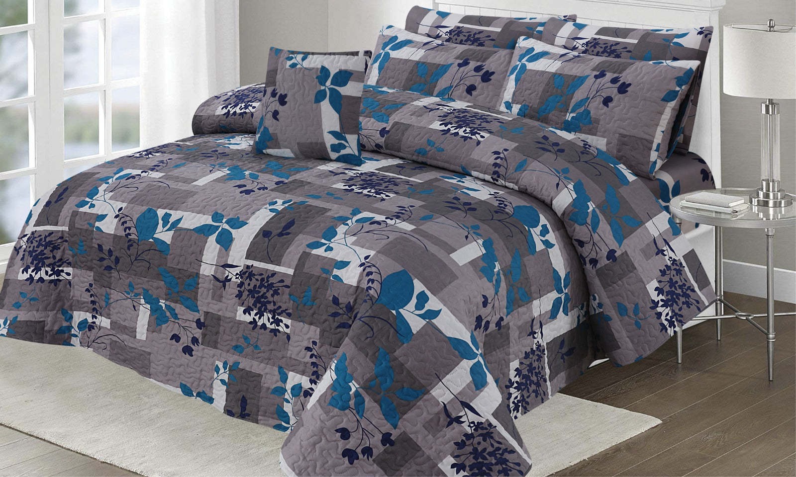 Luxury 7-Piece Bedspread Set –