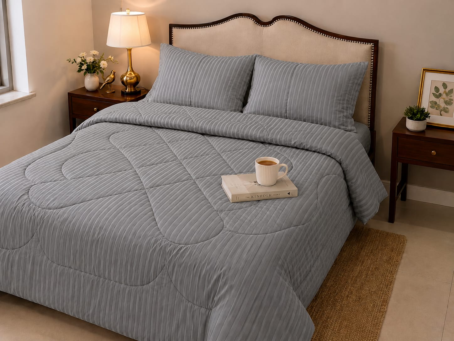 Premium Strip Comforters | Red